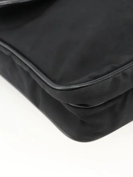 PRADA Shoulder Bag Nylon Black Silver Auth bs32792 - Picture 3 of 16